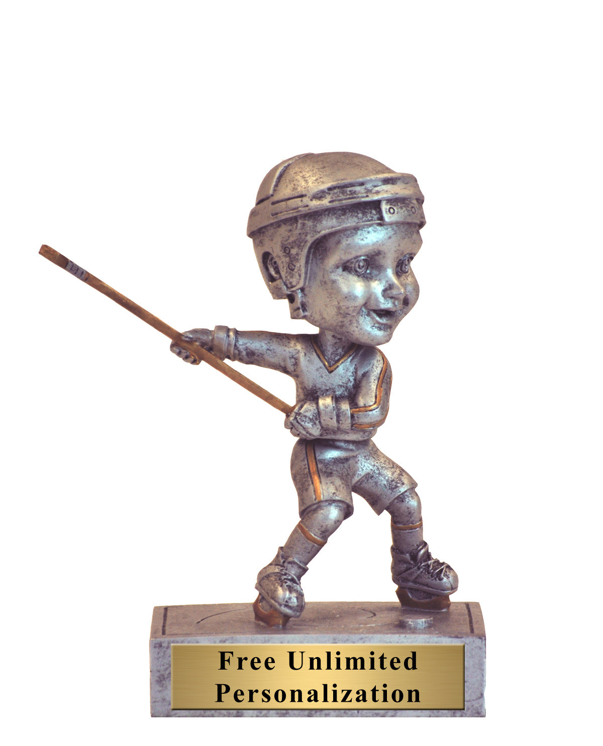 Hockey Rockin' Bobblehead Trophy Male Medals Award