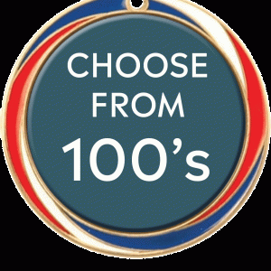 Antique Red White and Blue Insert Medal