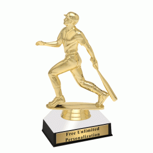 Baseball Trophy on Home Plate Base