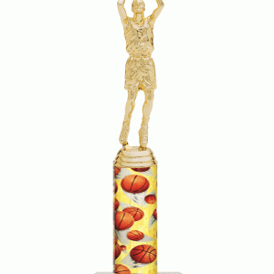 Basketball Column Trophy Animated