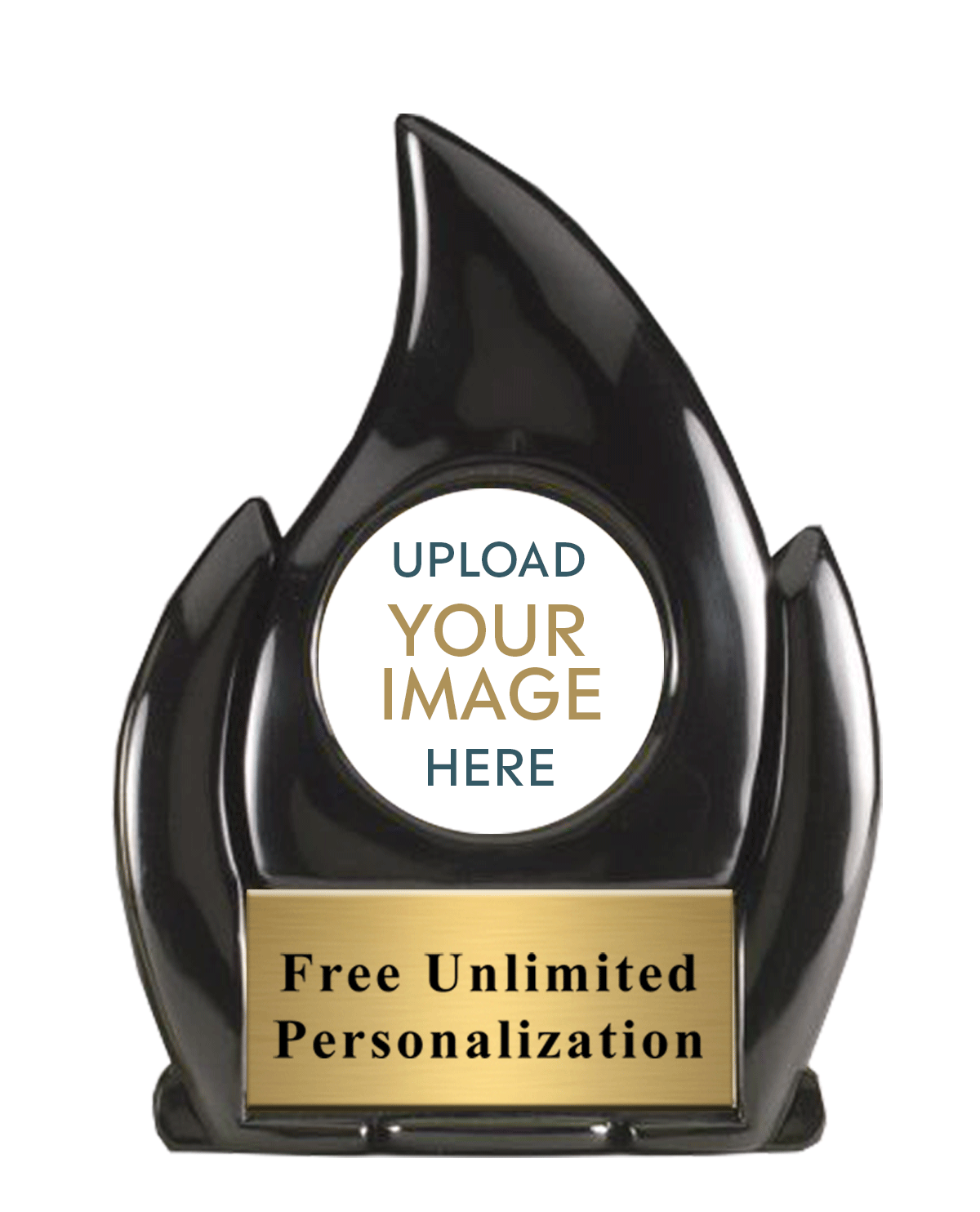 Black Flame Custom Insert Award Medals Award
