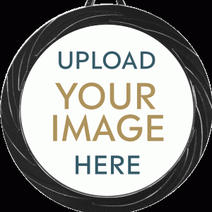 Black Lazer Custom Insert Medal