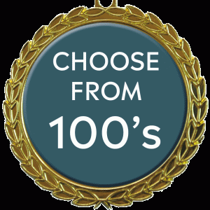 Gold Bright Wreath Insert Medal Animated