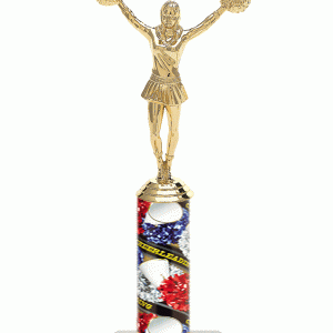 Cheerleading Column Trophy