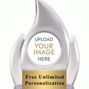 Clear Flame Custom Insert Award