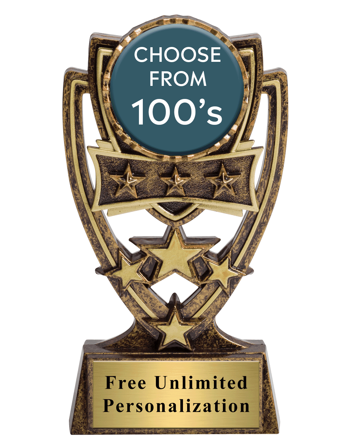 Four Star Insert Trophy - Medals Award SKU: STS100 Medals Award 客製 - Medals Award Four Star Insert Trophy