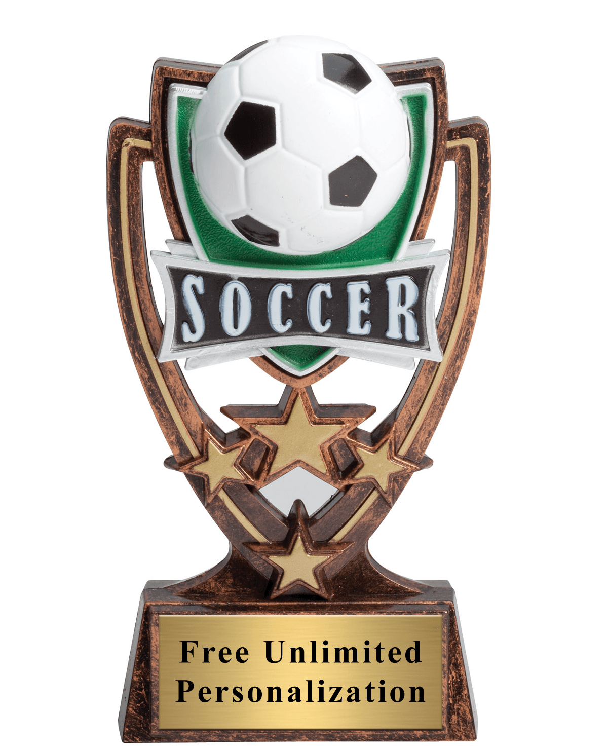 Four Star Soccer Trophy Medals Award