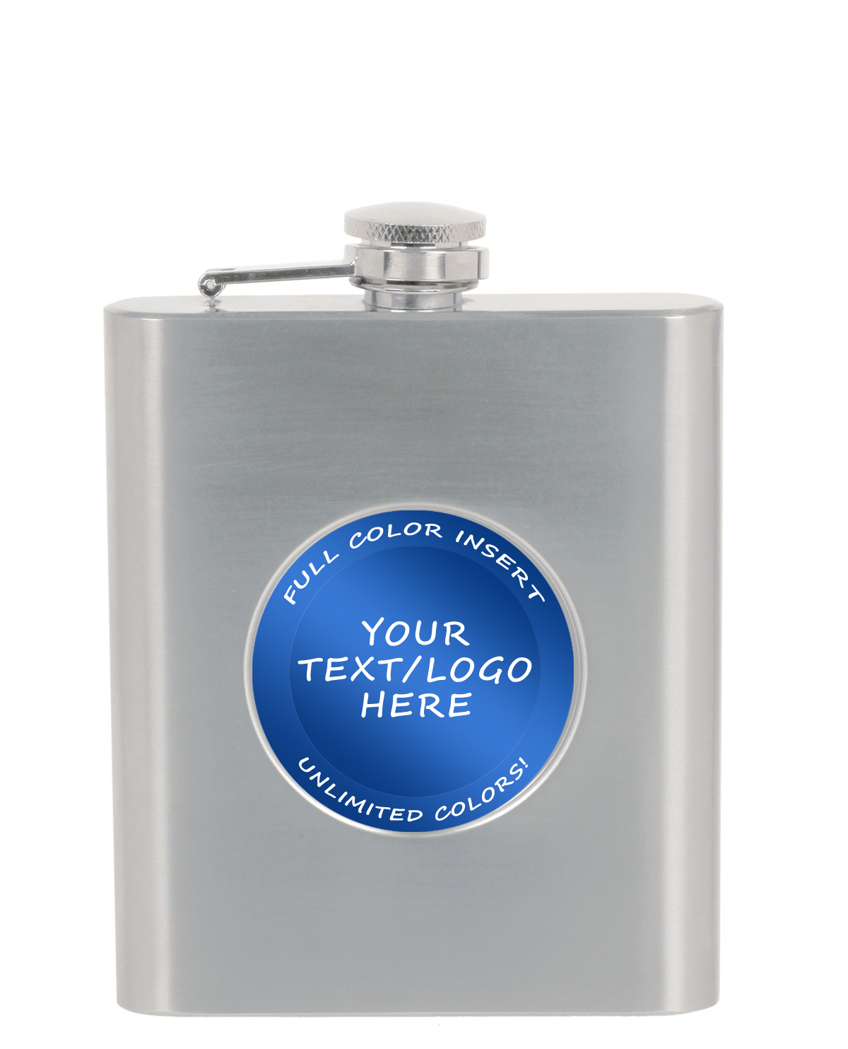 Stainless Steel Flask with Custom Insert Medals Award