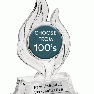 Krystal Flame Insert Trophy