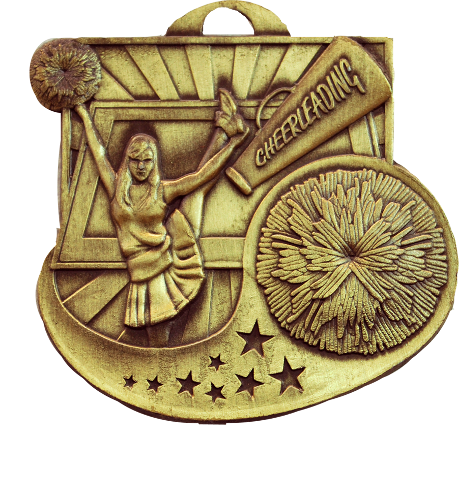 Star Blast Cheerleading Medal - Medals Award
