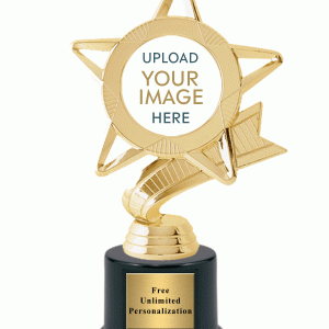 Ribbon Star Custom Insert Trophy