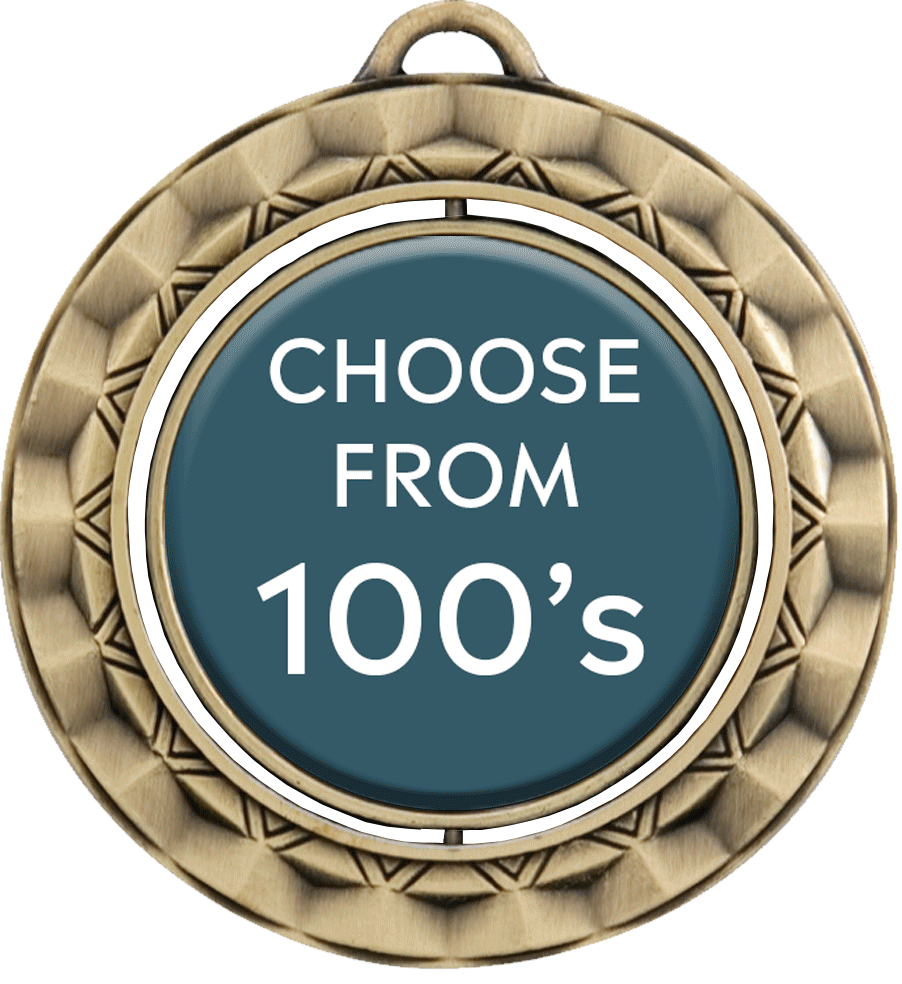 Spin Insert Medal - Medals Award SKU: SP498G Medals Award 客製 - Medals Award Gold Spin Insert Medal Animated