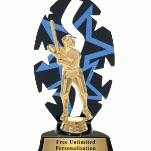 Star Backdrop Baseball Trophy Animated