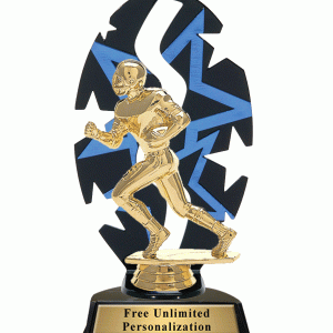 Star Backdrop Football Trophy Animated