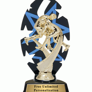 Star Backdrop Wrestling Trophy Animated