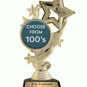 Star Ribbon Insert Trophy