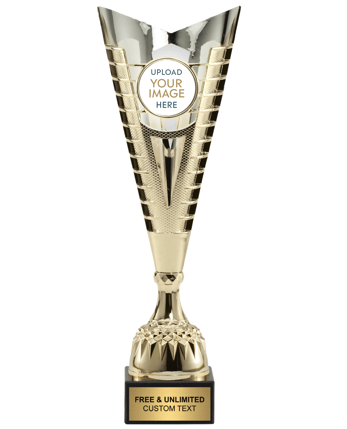 Textured Gold Custom Insert Cup - Medals Award SKU: AMC204-CM Medals Award 客製 - Medals Award Textured Gold Custom Insert Cup Animated