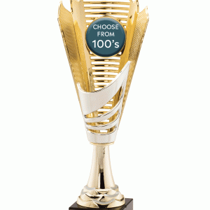 White Accent Gold Cutout Insert Cup