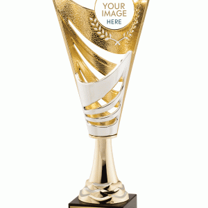 White Accent Gold Custom Insert Cup Animated